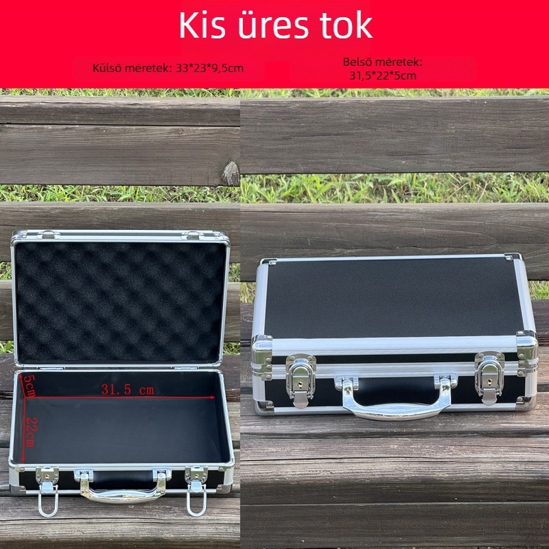 Felszereléshez szállító koffer, ütésálló, katonai minőségű, hordozható