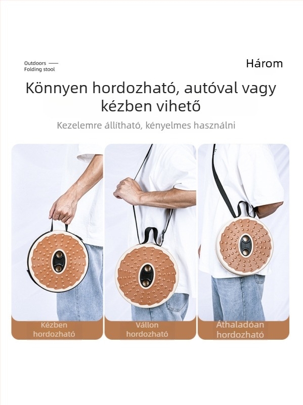 Kültéri összecsukható taburet — puha műanyag, márka contoose/Kuangtu, összecsukható dizájn