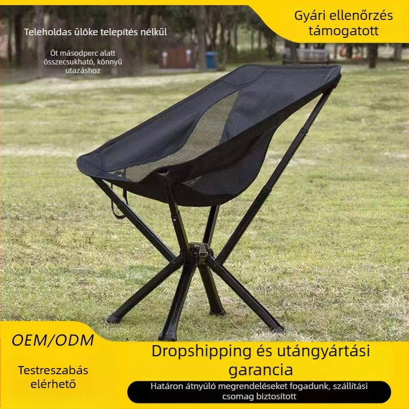 Moon chair - alumíniumötvözet, összecsukható, kültéri kempingezéshez és horgászathoz, nagy teherbírás