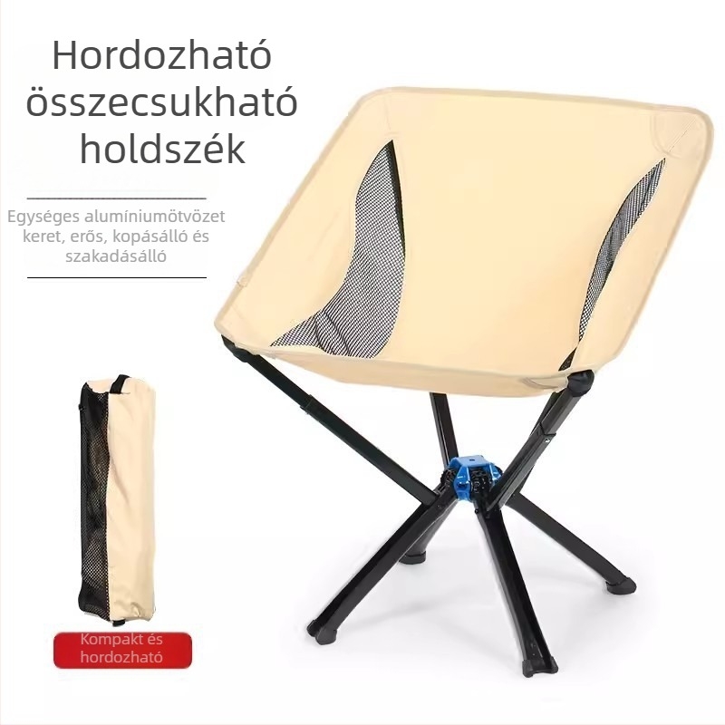Moon chair - alumíniumötvözet, összecsukható, kültéri kempingezéshez és horgászathoz, nagy teherbírás