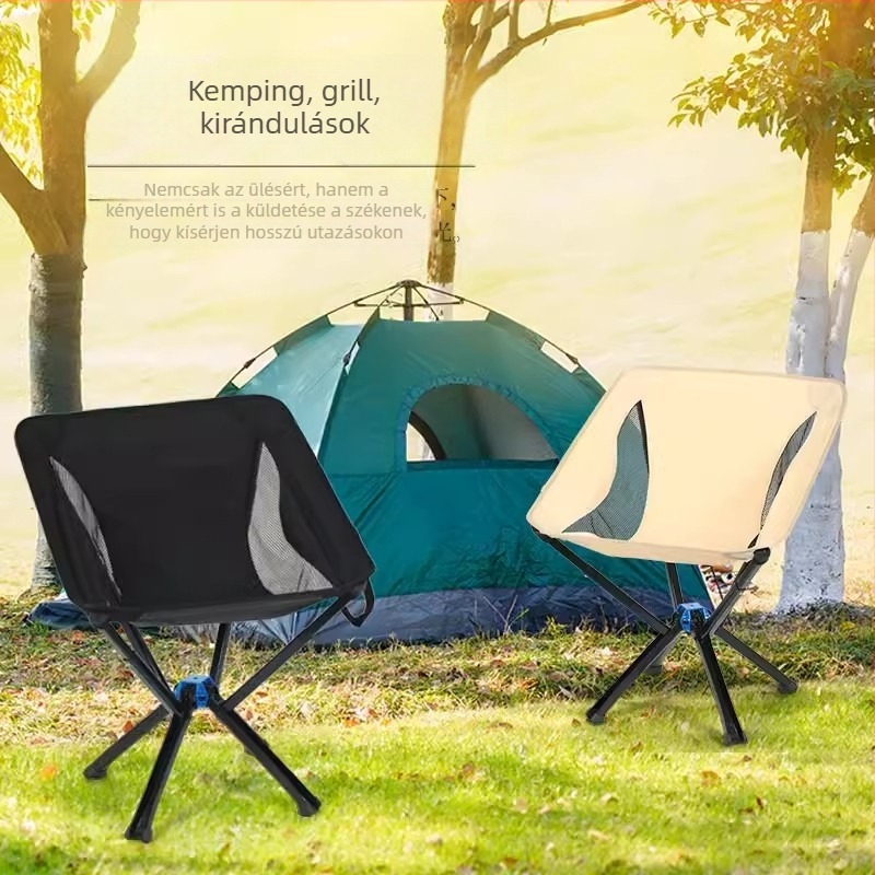 Moon chair - alumíniumötvözet, összecsukható, kültéri kempingezéshez és horgászathoz, nagy teherbírás