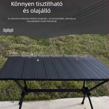 Kemping összecsukható asztal alumínium ötvözetből, hordozható és állítható, YZ yuesawa márka