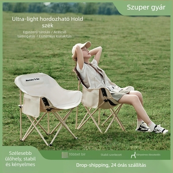 Moon Chair Pride: vasból készült, hordozható, összecsukható kempingszék