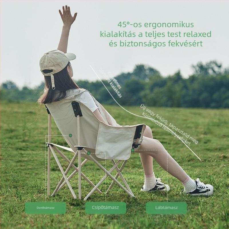 Moon Chair Pride: vasból készült, hordozható, összecsukható kempingszék