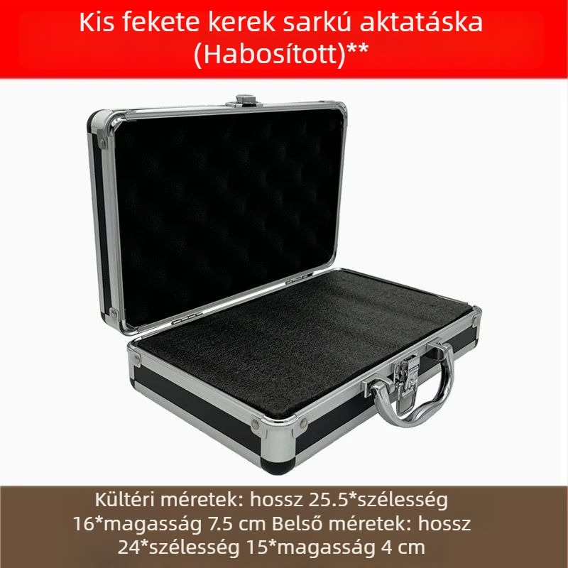Hordozható műanyag szerszámkészlet jelszavas zárakkal