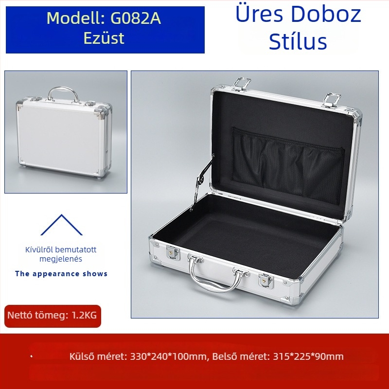 Weiwen Alumínium Ötvözet Szerszámtáska – Eszközöknek Szánt Repülő Készülék, ütésálló, Density Board panel, alumínium váz, 25 kg teherbírás