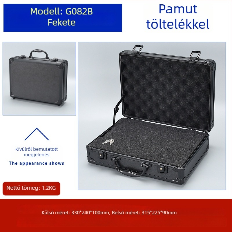 Weiwen Alumínium Ötvözet Szerszámtáska – Eszközöknek Szánt Repülő Készülék, ütésálló, Density Board panel, alumínium váz, 25 kg teherbírás
