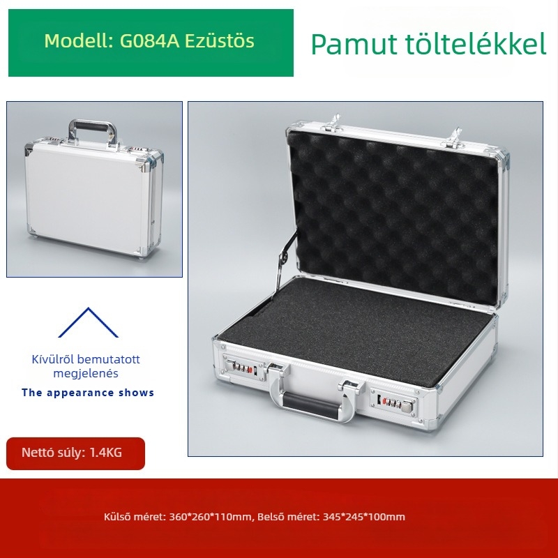 Weiwen Alumínium Ötvözet Szerszámtáska – Eszközöknek Szánt Repülő Készülék, ütésálló, Density Board panel, alumínium váz, 25 kg teherbírás