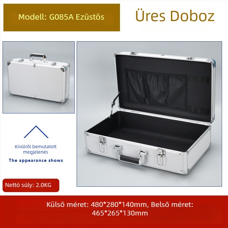 Weiwen Alumínium Ötvözet Szerszámtáska – Eszközöknek Szánt Repülő Készülék, ütésálló, Density Board panel, alumínium váz, 25 kg teherbírás