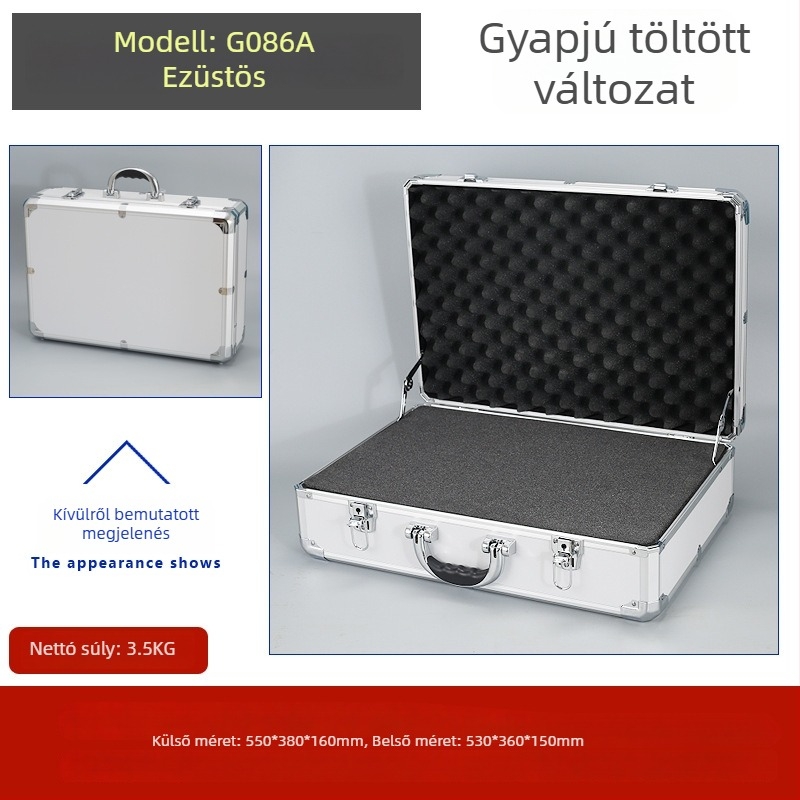 Weiwen Alumínium Ötvözet Szerszámtáska – Eszközöknek Szánt Repülő Készülék, ütésálló, Density Board panel, alumínium váz, 25 kg teherbírás