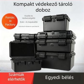 Xc kompakt PP precíziós műszeres tok testreszabási lehetőséggel, közepes keménység