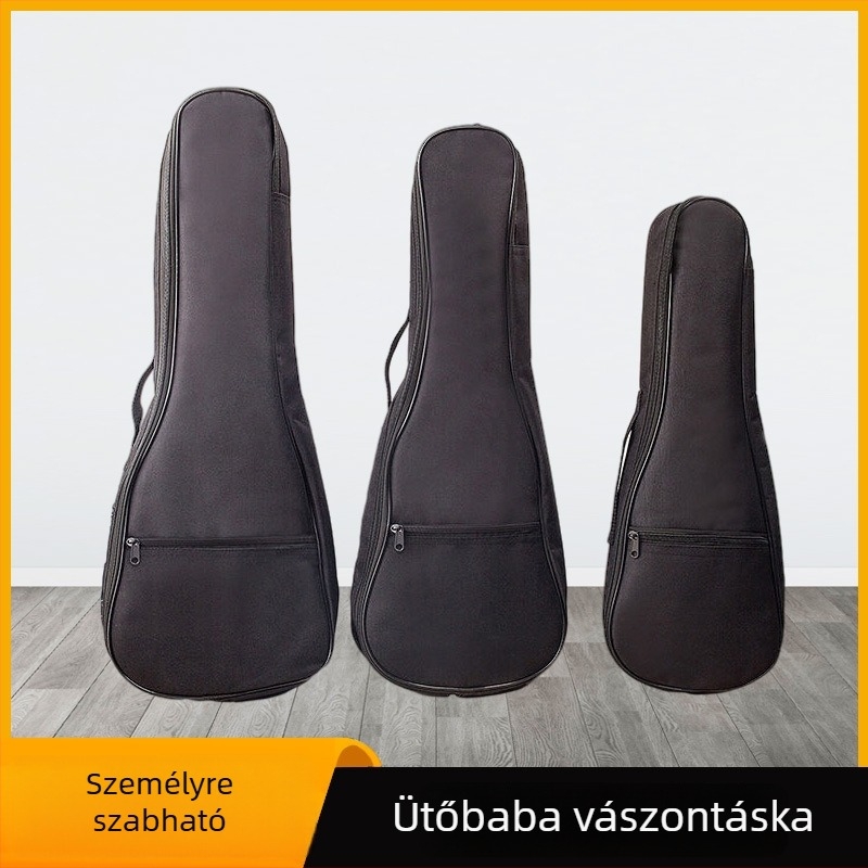 LeShun ukulele táska, Oxford anyagból, külső és bélés, vízálló
