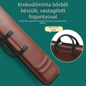 Krokodil mintás bőrből készült erhu doboz hátizsákkal, páratartalom-mérővel, standard univerzális kialakítás