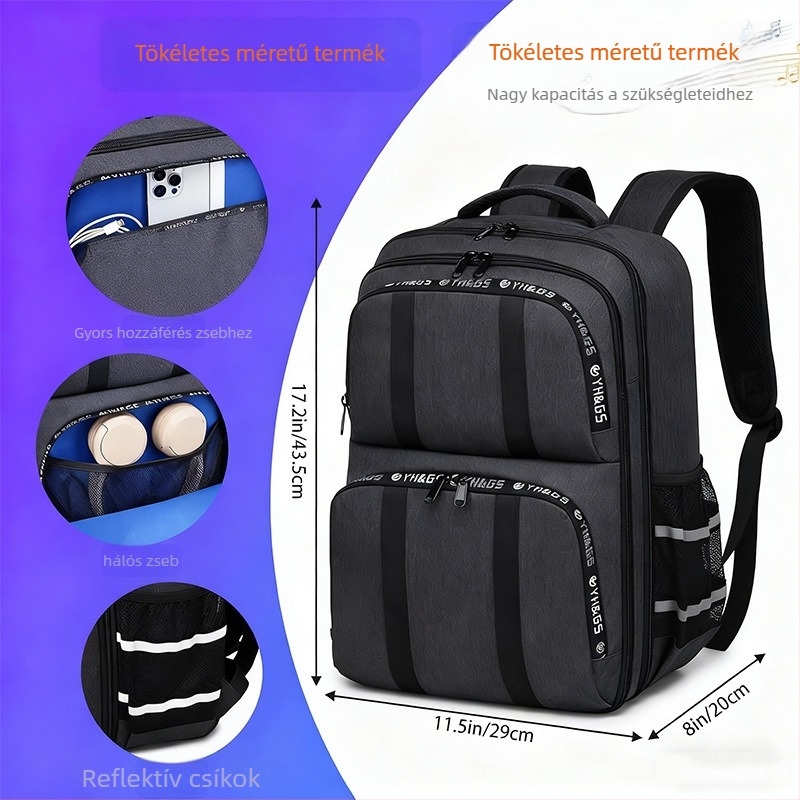 Rodecaster Pro utazótáska hangmixerhez, modell 36; külső anyag: Oxford textil; belső: poliészter; testreszabás elérhető