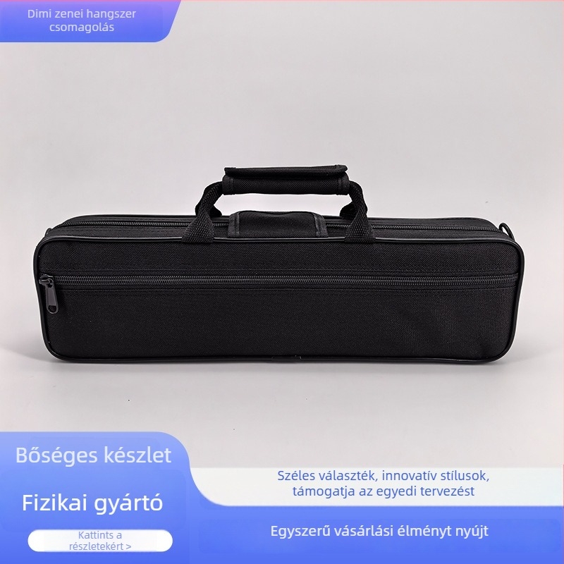 16–nyílású fuvolatáska, vászonból készült hangszer-tok, kopásálló, uniszex, Leben, 2025 tavasz