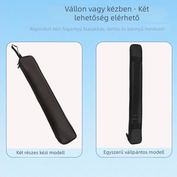 Fuvolatáska tároláshoz, PU bőr, ütésálló védelem, Dana márka, légpárnás vállpánt