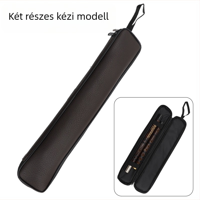 Fuvolatáska tároláshoz, PU bőr, ütésálló védelem, Dana márka, légpárnás vállpánt