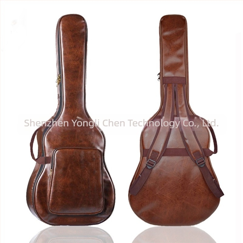 Füles gitár táska akusztikus folk gitárhoz, vászon külső, poliészter bélés, modell YLC20210142424, uniszex, otthoni tárolásra