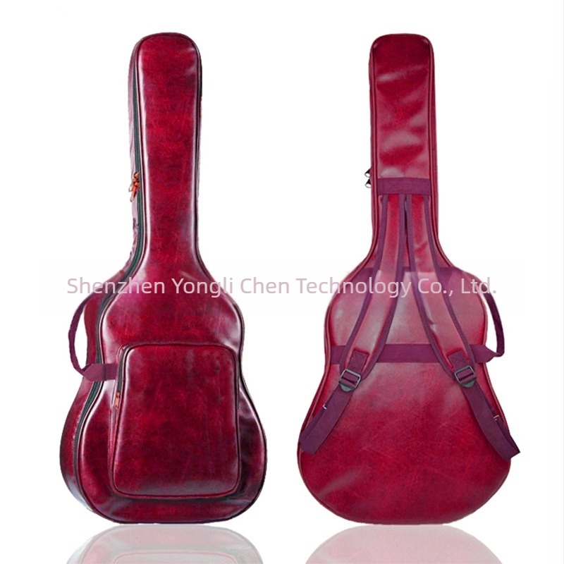 Füles gitár táska akusztikus folk gitárhoz, vászon külső, poliészter bélés, modell YLC20210142424, uniszex, otthoni tárolásra