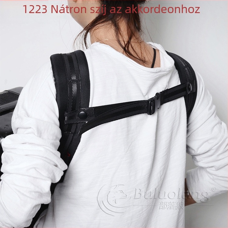 Akkordion vállpánt 120 basszushoz, modell 1223, BULUOLANG, Oxford anyagú szövet