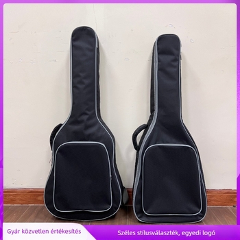 Gitár hátizsák Modell 002, Oxford anyag, nylon belső, testreszabható, gitárokhoz, iskolán kívüli képzéshez