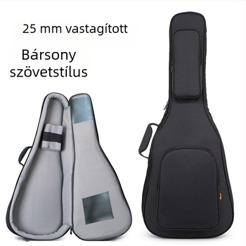 Gitár táska Oxford anyagból — vízálló, szigetelt, kopásálló, rezgéscsillapító (uniszex)
