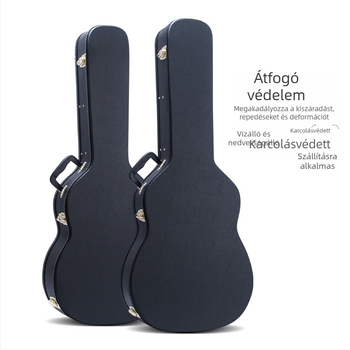 Gitártok TK-130, PU bőr + fa burkolat, hab- és flanel bélés, nyugati húros hangszerekhez