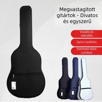 Gitár hátizsák légpárnás vállpánttal — vízálló, lélegző, kopásálló, ütéscsillapító.