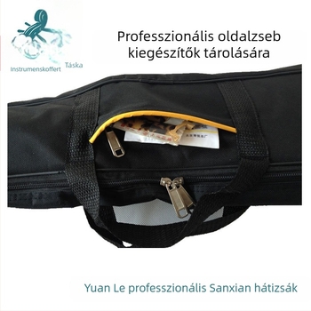 Háromhúros hangszer táska, Huidian HG007, Oxford anyag, kézi hordozó fogantyú, testreszabható nyomtatás