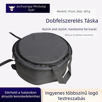 Snare dob tok, kör alakú tároló dobkészlet tok, vastagított jazz dob készlet tok, Oxford szövet hátizsák, hordozható