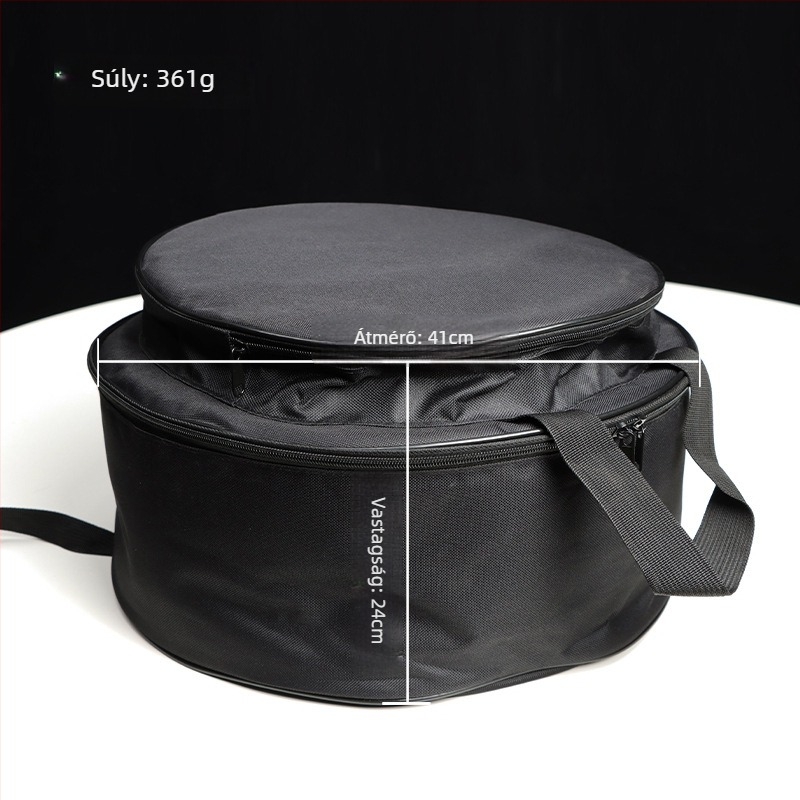Snare dob tok, kör alakú tároló dobkészlet tok, vastagított jazz dob készlet tok, Oxford szövet hátizsák, hordozható