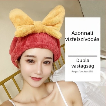 Kuang cheng hajszárító sapka, Coral fleece anyag, 150D, egyszerű szövés, 50–79 g