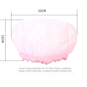 Felnőtt zuhanysapka, dupla rétegű, PE belső réteg, vízálló, modern minimalista dizájn