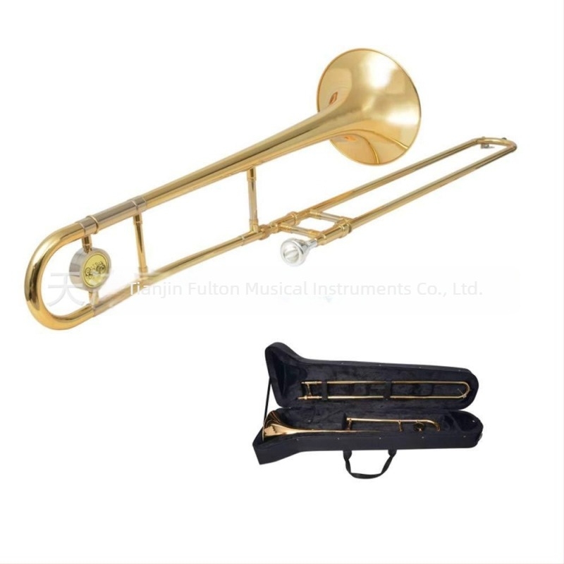 Alt trombon B♭ hangnem, lakkozott felület, speciális szállítótáskával