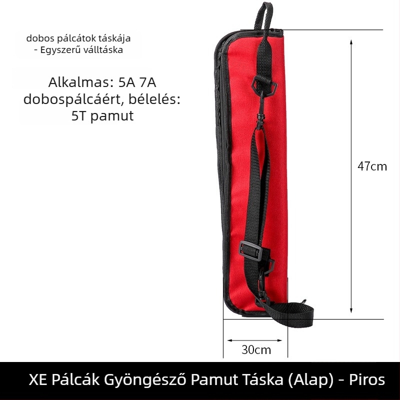 Amans hangszer hátizsák dobhoz és gitárhoz, Modell 123, textil anyag