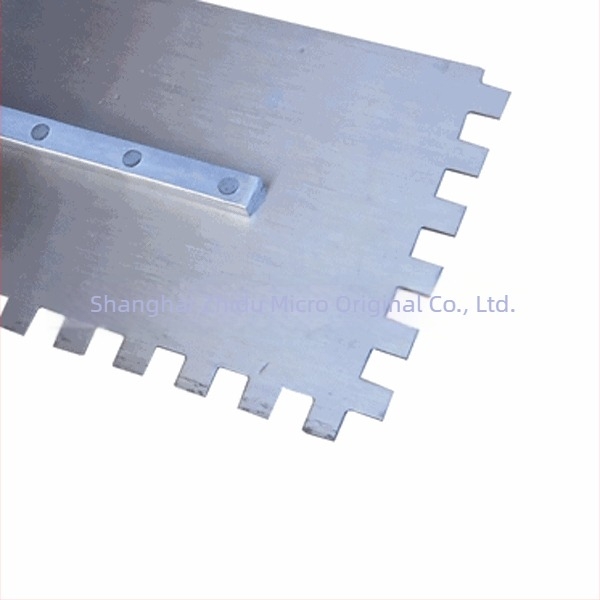 Square-toothed trowel; tile knife; putty knife; serrated scraper; caulking knife