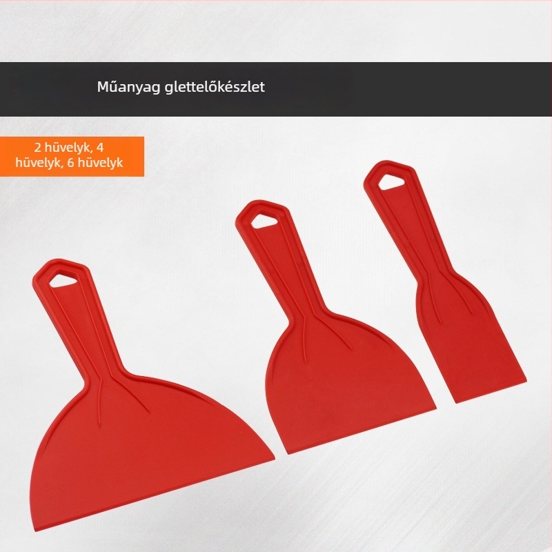 Huitong műanyag glettkés készlet – gletteléshez, ragasztó eltávolításához, tisztítás üveg csempe, tapéta kaparó, piszkos kaparó (Márka: Huitong; Modell: putty knife; Sorozat: putty knife; Anyag: műanyag)