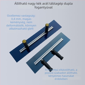 Glettvas acél pengével, vastag pengével – falak gletteléséhez