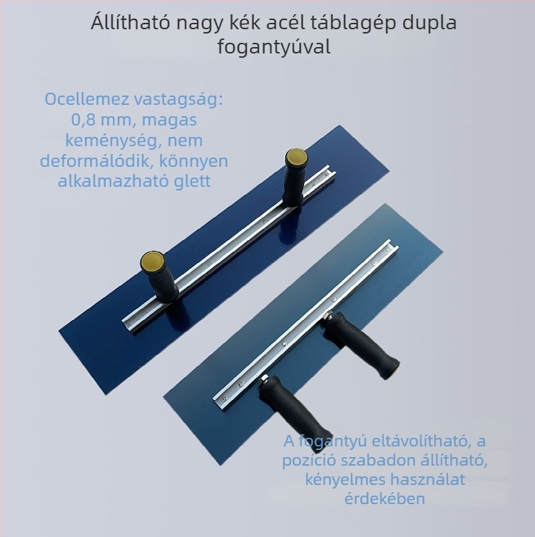 Glettvas acél pengével, vastag pengével – falak gletteléséhez