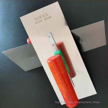 Vakolat spatula fából készült fogantyúval, rozsdamentes acél pengével, csúszásmentes markolattal, vakoláshoz és gletteléshez