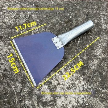 Vasmarkolatú, vastított acél pengéjű sík kés készlet, ideális gitteléshez, vakoláshoz, tömítéshez és kaparáshoz