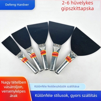 Glettelő kés vas nyéllel és szénacél pengével – architekturális dekorációhoz és mindennapi otthoni használathoz