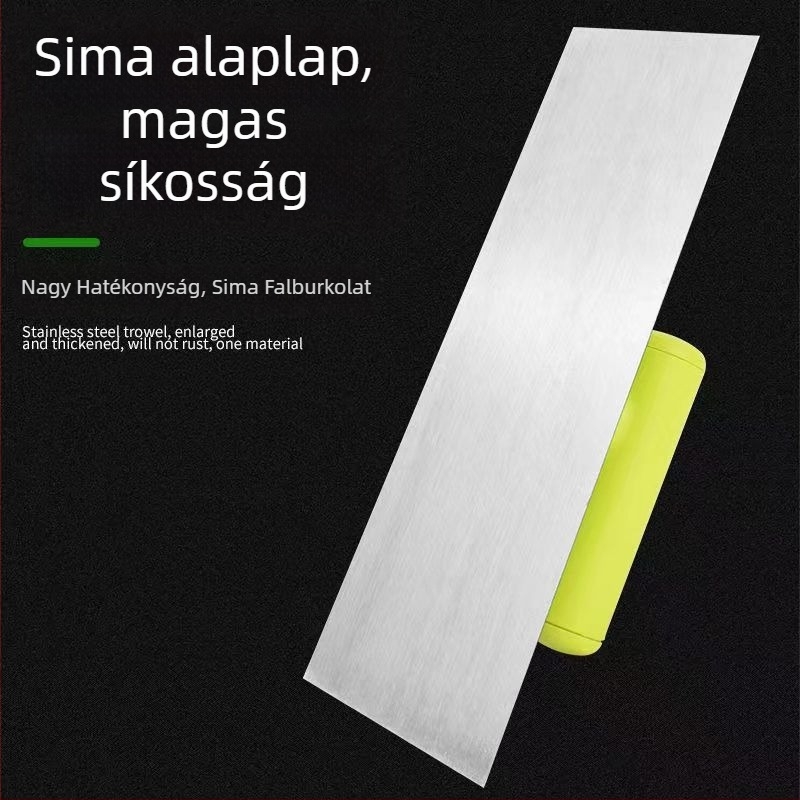Rozsdamentes acél glettelő kés vakoláshoz és cementezéshez