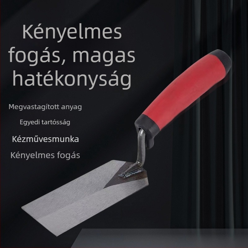 Glettvas sor műanyag fogantyúval, 50# acél pengével, tisztításra és glettelésre.