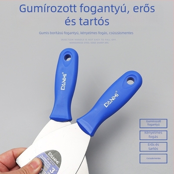 Műanyag fogantyújú glettelő kés – dekorációs és építkezési feladatokra