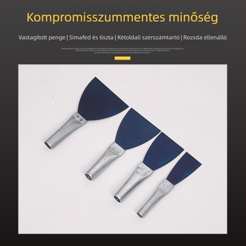 Tisztító kés és glettvas falhoz, rozsdamentes acél test, egyedi gyártású, Jasper, termékkód 2021123-36