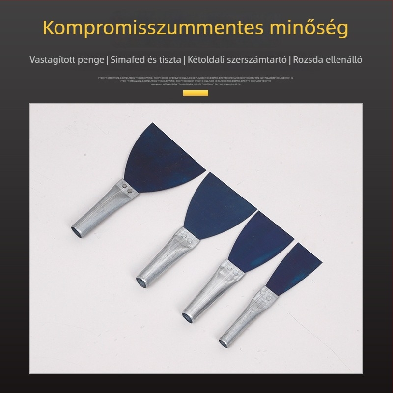 Tisztító kés és glettvas falhoz, rozsdamentes acél test, egyedi gyártású, Jasper, termékkód 2021123-36