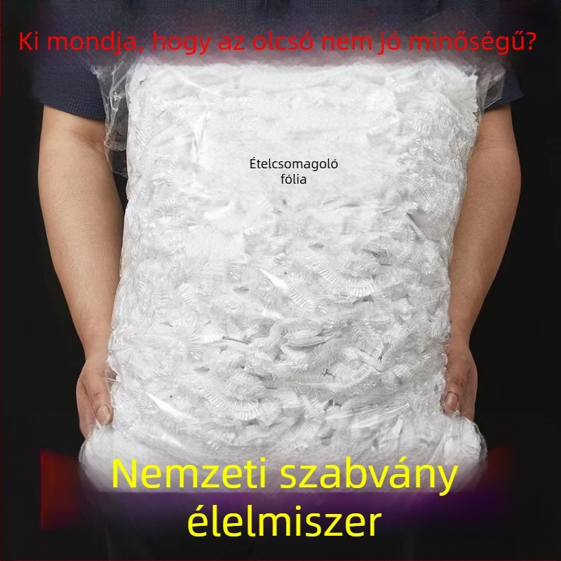 Újrafelhasználható zuhanysapka, átlátszó, vastagabb vízálló PE sapka a hajmaszkokhoz és festéshez, szalon használatra