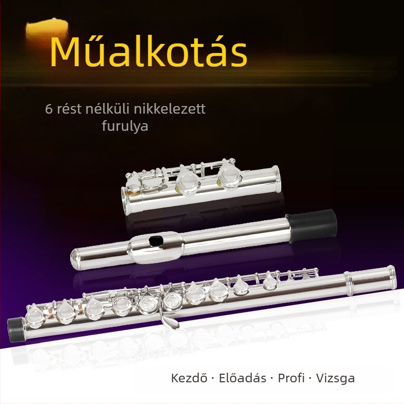 Jinxin fuvola, FL-16CN modell, rézötvözet anyag, hangnem C