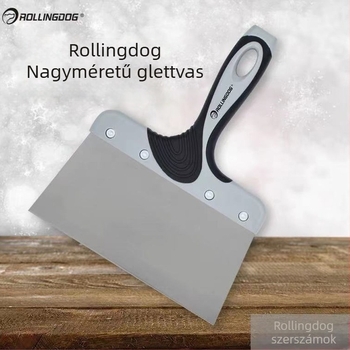 Rolling Dog rozsdamentes acél glettelő kés – sík pengéjű falak festék eltávolítására